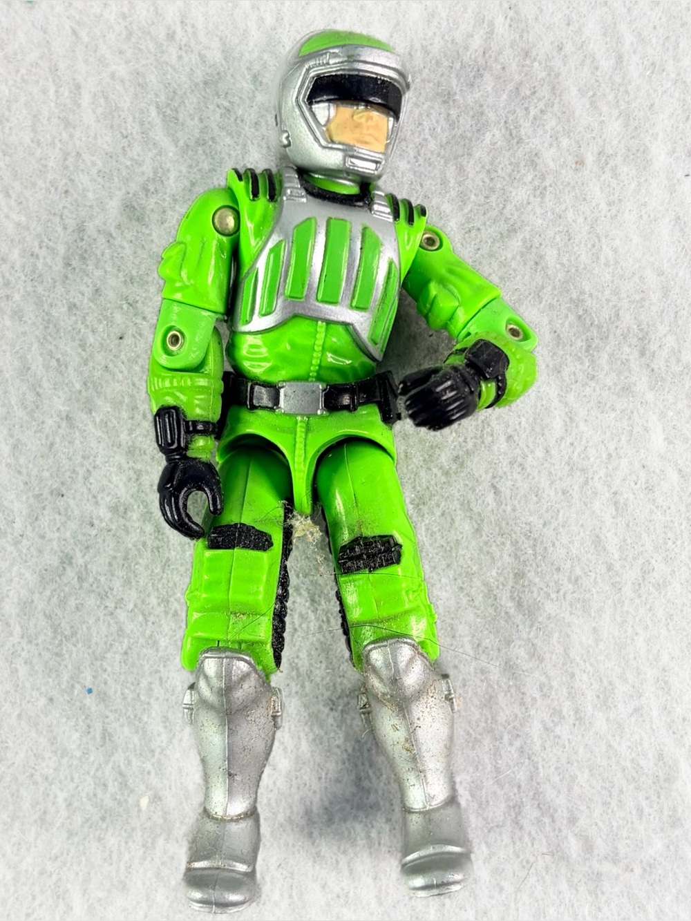 Vintage GI Joe 1986 SCI-FI Laser Trooper Neon Green Action Figure